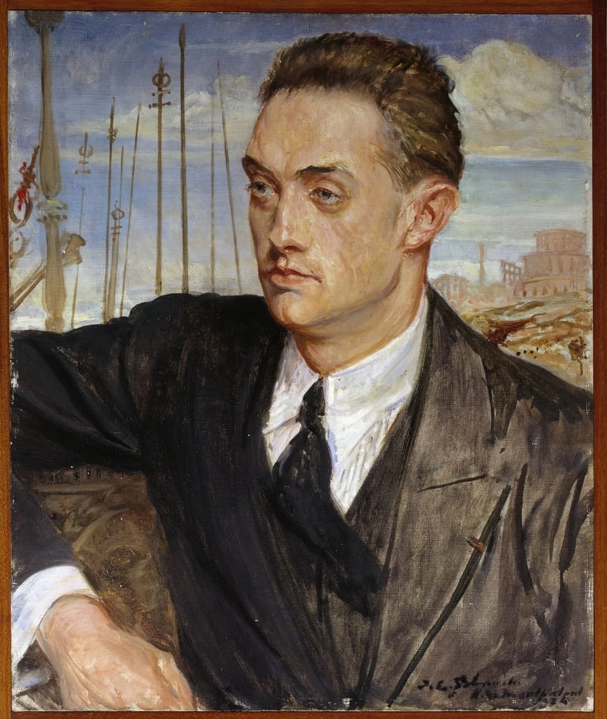 Ritratto dello scrittore francese Henri de Montherlant - Musee des Beaux, Arts, Rouen
